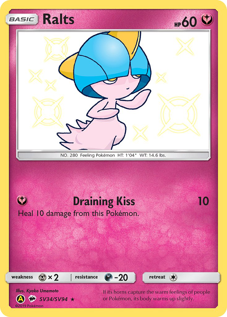 Hidden Fates Shiny Vault Ralts SV34/SV94